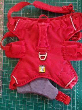 RuffWear Red Dog Harness with Front Metal D-Ring